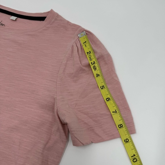 Boden Women’s Dusty Pink Cotton Puff Sleeve T-Shirt Small - Picture 13 of 13